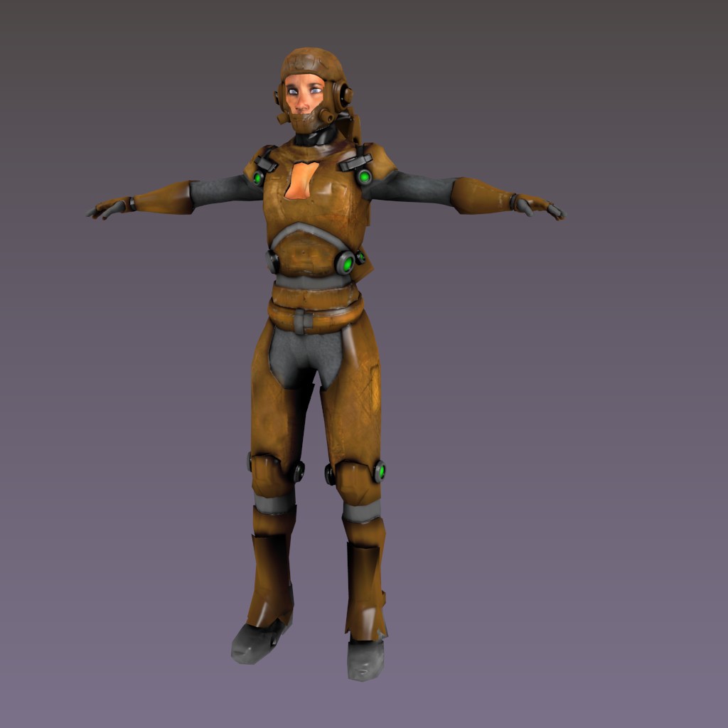 Female Sci-Fi character  preview image 2